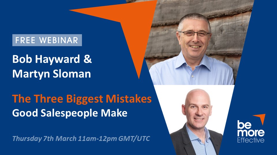 The Three Biggest Mistakes Good Salespeople Make