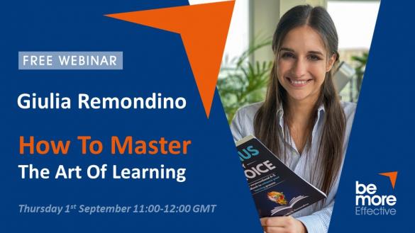 How To Master The Art Of Learning  - A Free Webinar With Giulia Remondino 